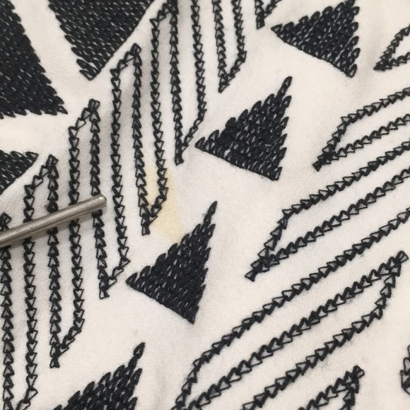 Parker fit flare embroidered geometric dress - Picture 5 of 8